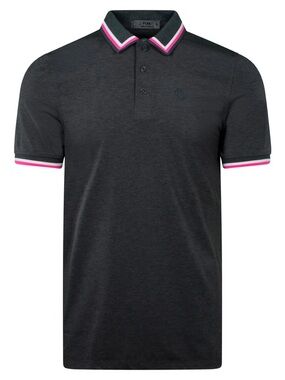 G/FORE G4 Melange Jersey Tech Color Stripe Short Sleeve Golf Polo Size XL